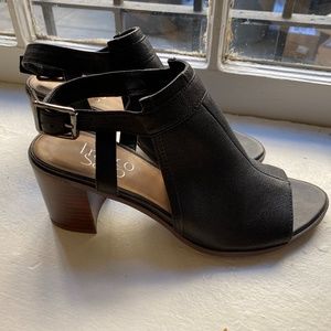 Franco Sarto Black Peep Toe Heel